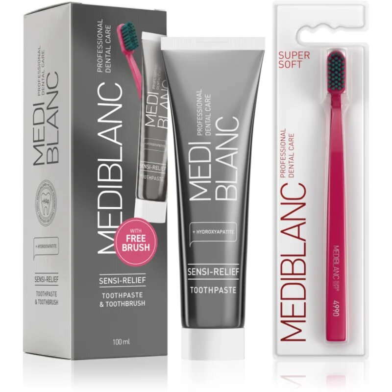 MEDIBLANC Set TP Sensi 100ml + TB Super Soft Pink Single Комплект за дентална грижа