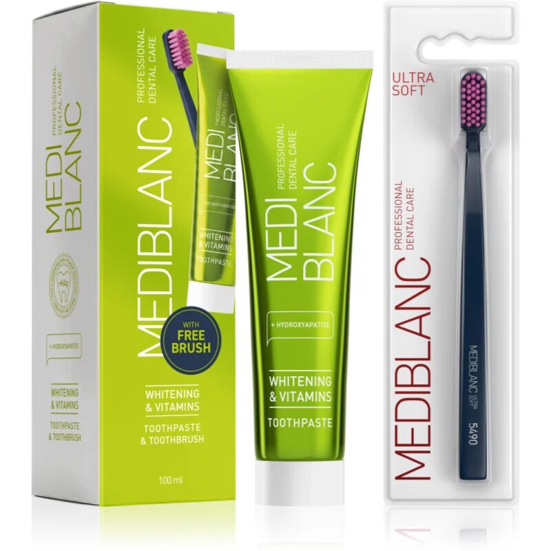 MEDIBLANC Set TP Vitamin 100ml + TB Ultra Soft Blue Single Комплект за дентална грижа