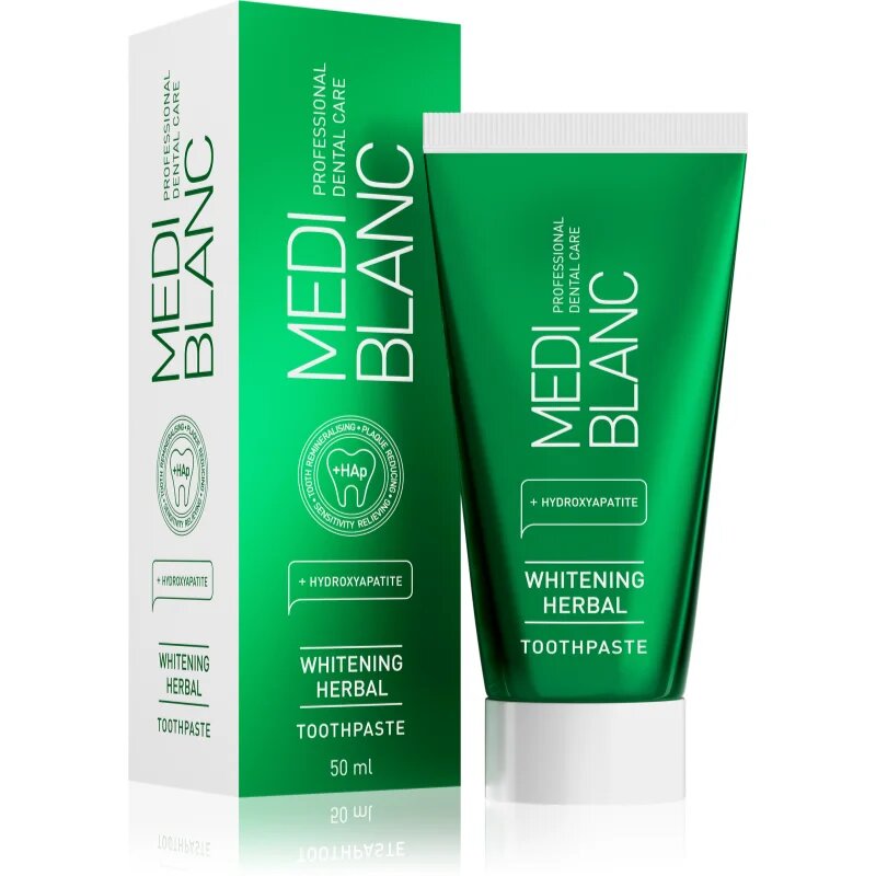 MEDIBLANC Whitening Herbal билкова паста за зъби с избелващ ефект 50 мл.