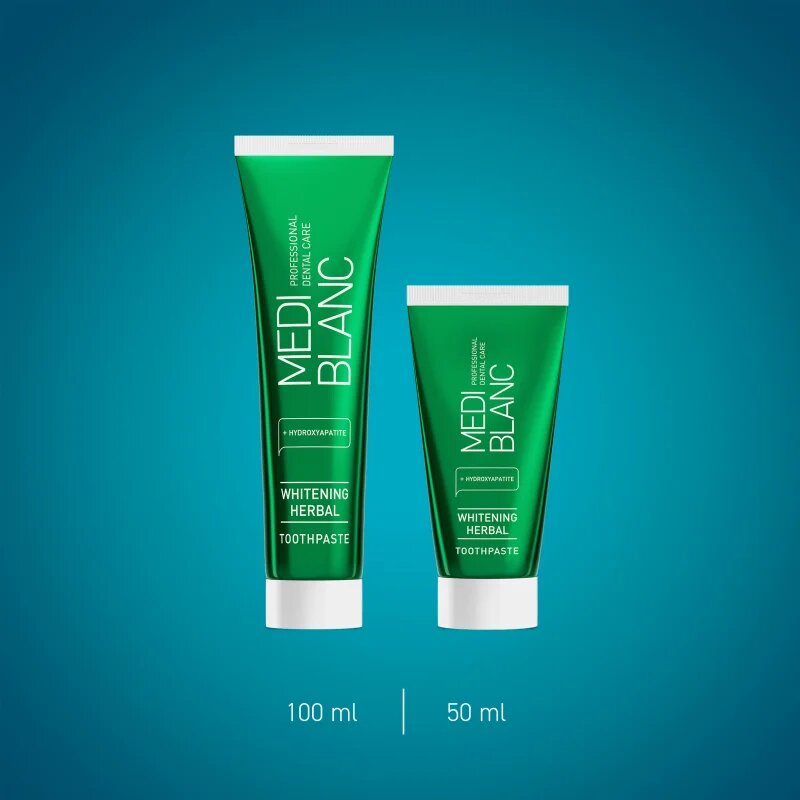 MEDIBLANC Whitening Herbal билкова паста за зъби с избелващ ефект 50 мл.