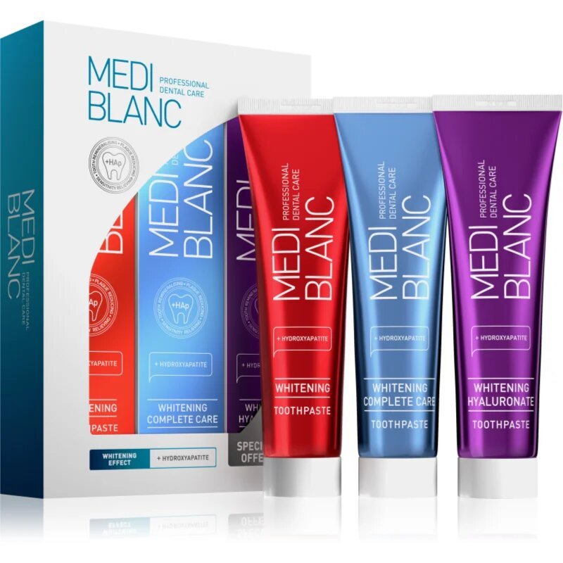 MEDIBLANC Whitening Toothpastes Set комплект с избелващ ефект 3x100 мл.
