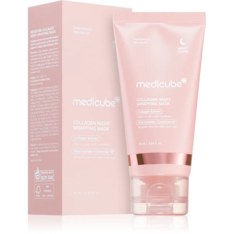 Medicube Collagen Night Wrapping Mask стягаща нощна маска с колаген 75 мл.