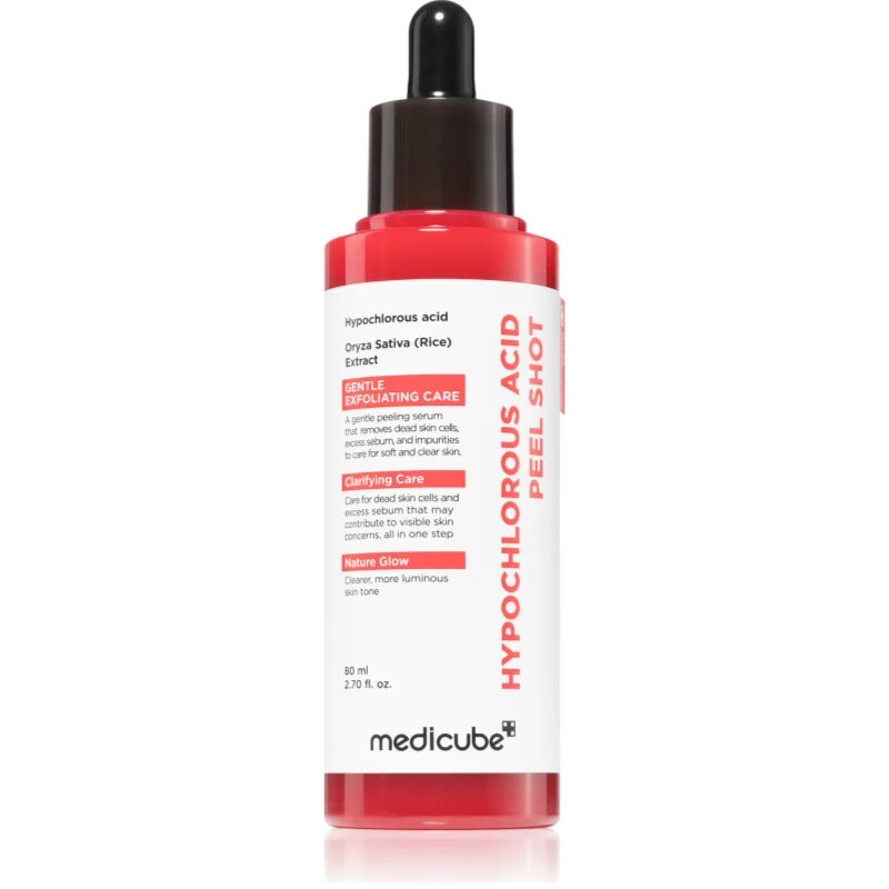 Medicube Hypochlorous Acid Peel Shot изглаждащ ексфолиращ серум за разширени пори 80 мл.