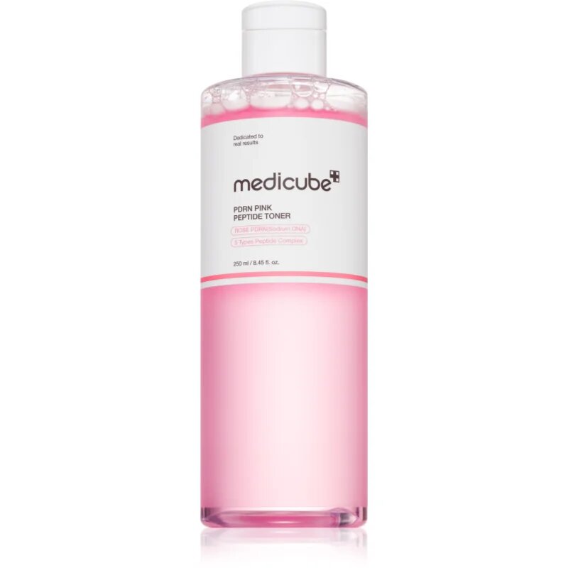 Medicube PDRN Pink Cica Soothing Toner озаряващ тоник за лице за стягане на кожата 250 мл.