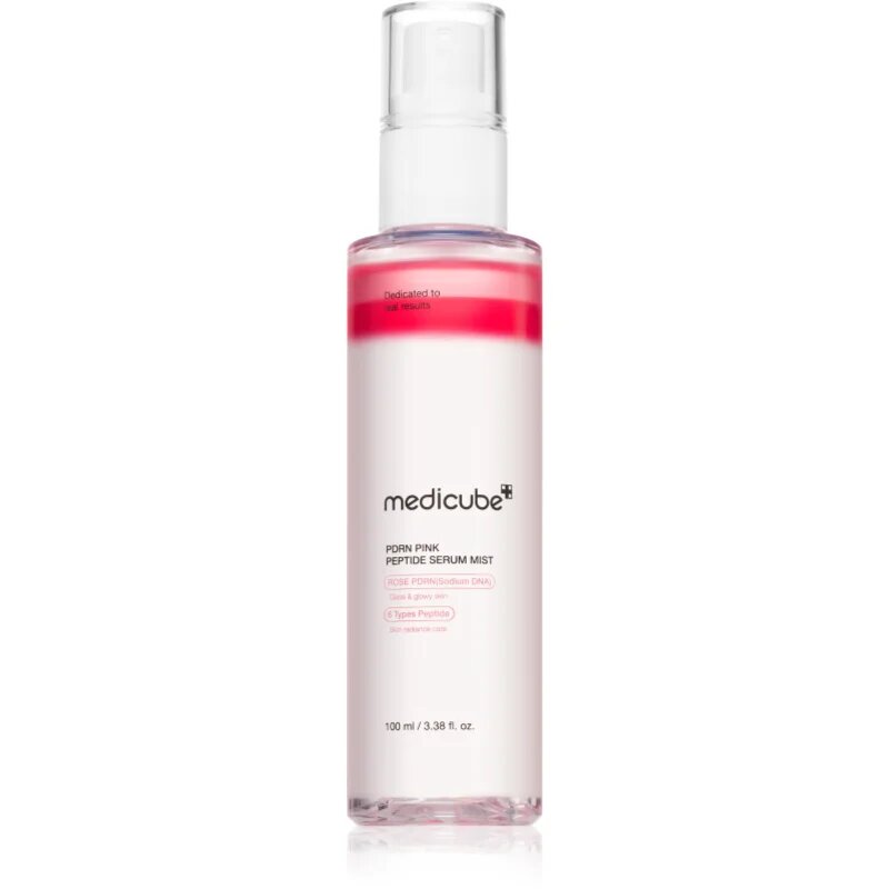Medicube PDRN Pink Glutathione Serum Mist озаряващ серум за лице със стягащ ефект в спрей 100 мл.