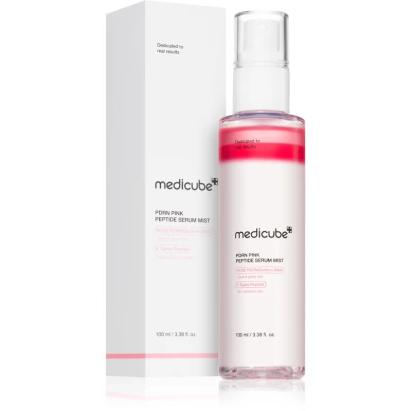 Medicube PDRN Pink Glutathione Serum Mist озаряващ серум за лице със стягащ ефект в спрей 100 мл.
