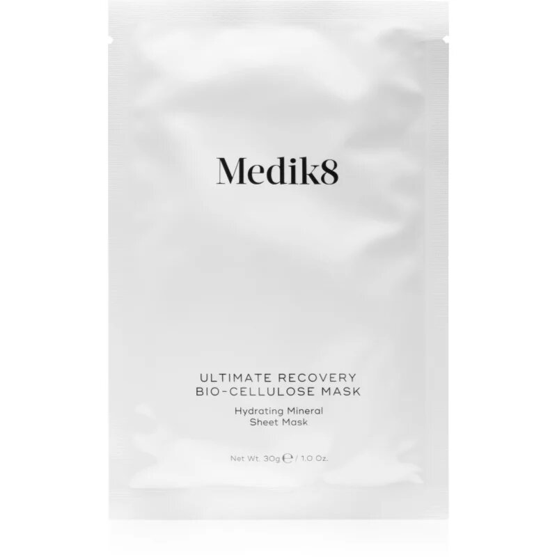 Medik8 Ultimate Recovery Bio-Cellulose Mask платнена маска за лице с хидратиращ и успокояващ ефект 6 бр.