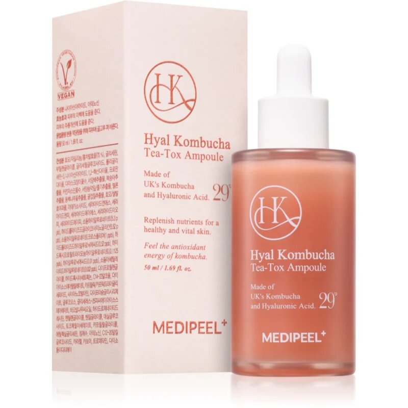 MEDIPEEL+ Hyal Kombucha хидратиращ серум за лице 50 мл.