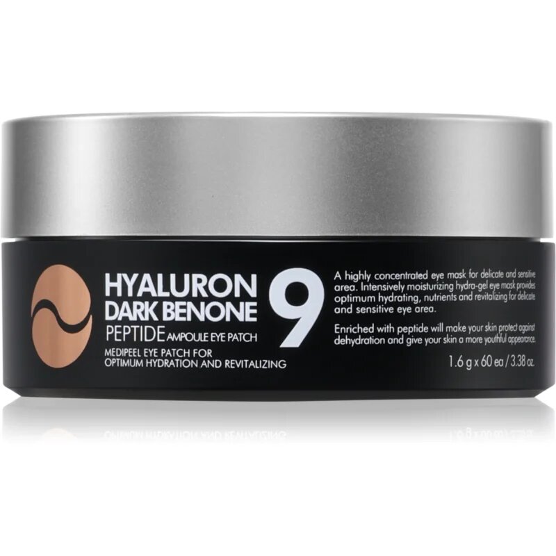 MEDIPEEL+ Hyaluron Dark Benone Peptide 9 Ampoule хидрогел стелки против тъмни кръгове под очите 60 бр.