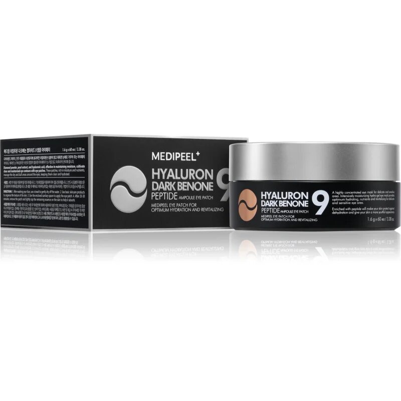 MEDIPEEL+ Hyaluron Dark Benone Peptide 9 Ampoule хидрогел стелки против тъмни кръгове под очите 60 бр.