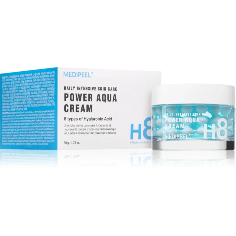 MEDIPEEL+ Power Aqua Cream интензивен хидратиращ гел за дехидратирана кожа 50 мл.