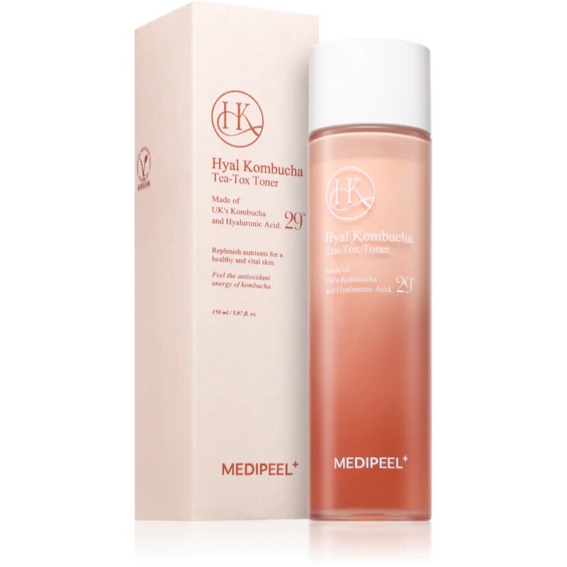MEDIPEEL+ Toner Hyal Kombucha Tea Tox Toner почистващ тоник с хиалуронова киселина 150 мл.
