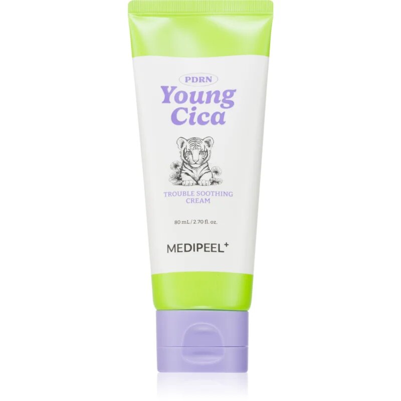 MEDIPEEL+ Young Cica PDRN Trouble Soothing Cream подхранващ крем за успокояване на кожата 80 мл.