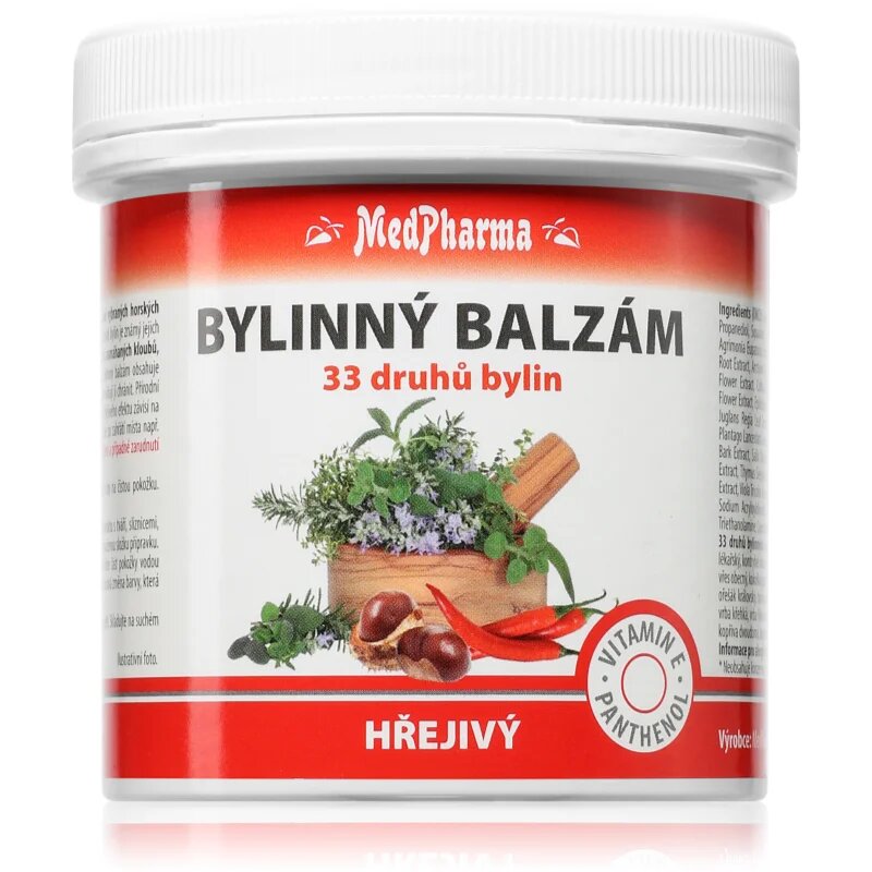 MedPharma Bylinný balzám hřejivý натурален балсам за мускули стави и сухожилия 250 мл.