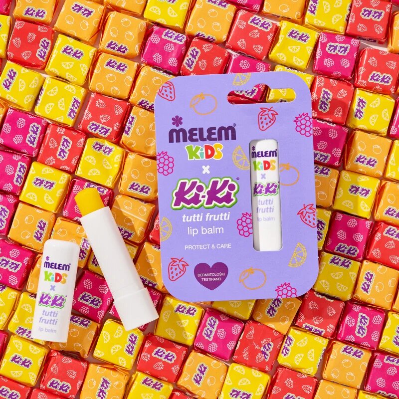 Melem KiKi Tutti Frutti балсам за устни за деца 4.5 гр.