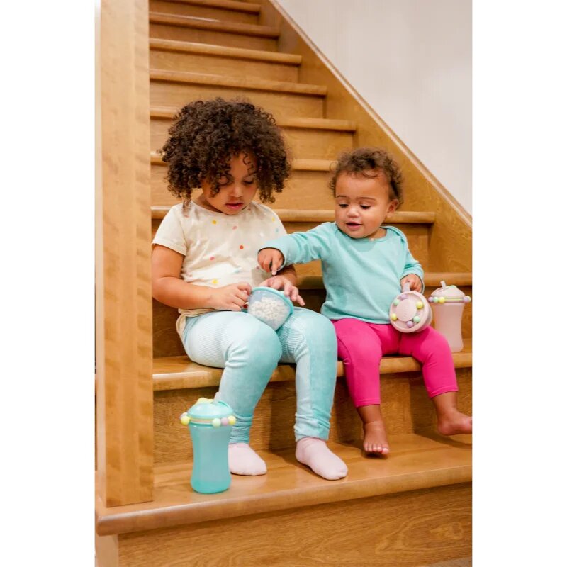 Melii Abacus Straw Sippy Cup чаша със сламка Pink 1 бр.
