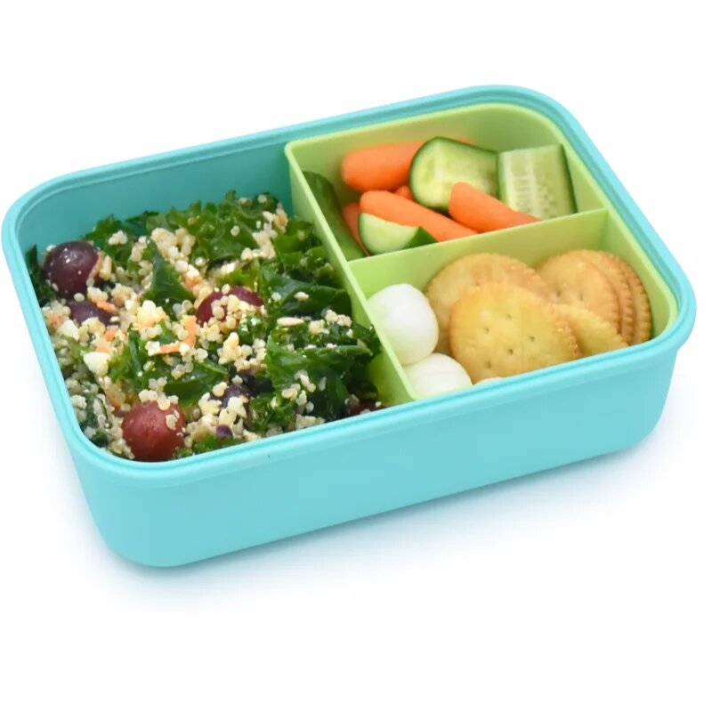 Melii Bento Box кутия за закуска Blue Mint Lime 1250 мл.