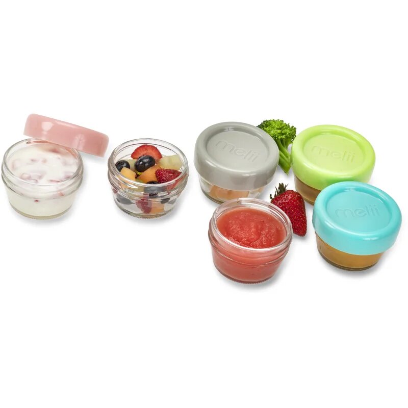 Melii Glass Food Container кутия за съхранение на храни 6x59 мл.