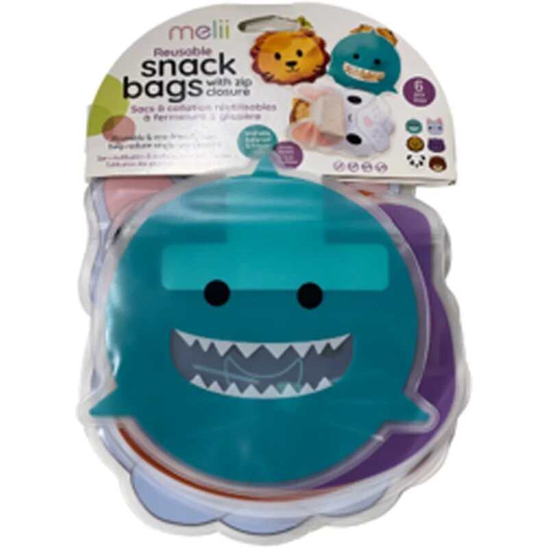 Melii Reusable Snack Bags пликчета за закуска 6 бр.