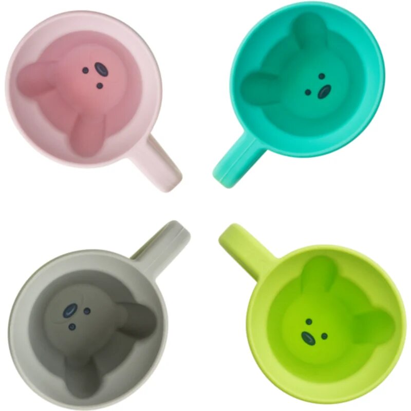 Melii Silicone Bear Mug чаша Pink & Purple 2x145 мл.