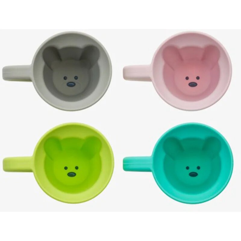 Melii Silicone Bear Mug чаша Pink & Purple 2x145 мл.