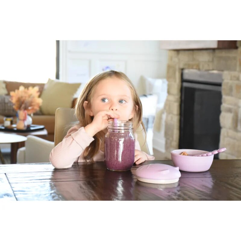 Melii Silicone Bowl with Lid кутия за закуска Cat 350 мл.