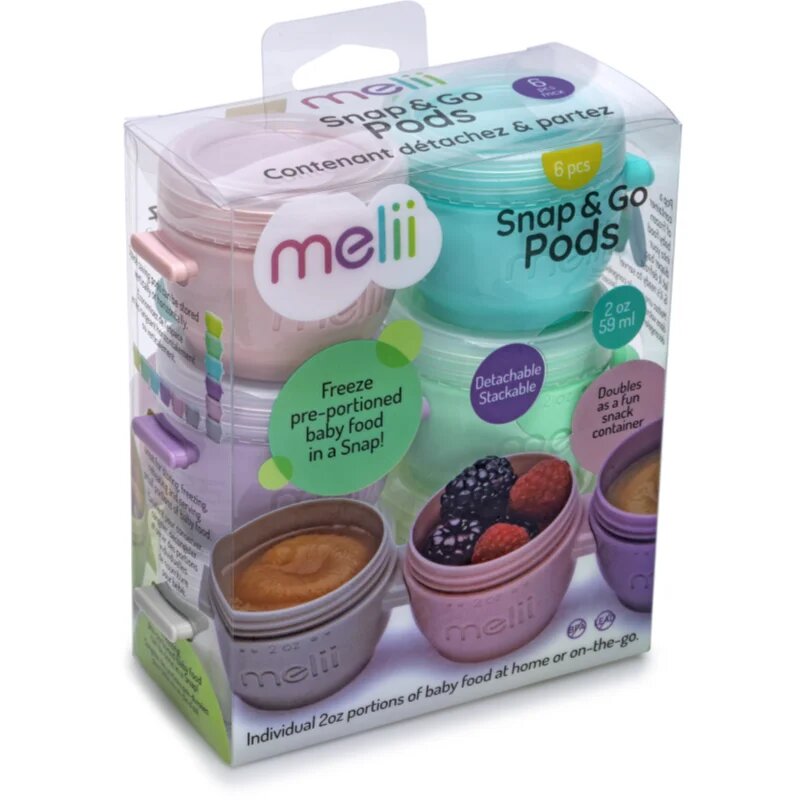 Melii Snap&Go кутия за закуска 6x59 мл.