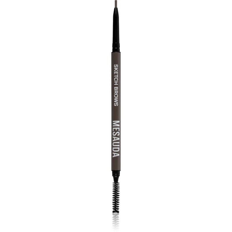 Mesauda Sketch Brows автоматичен молив за вежди с четка цвят 102 Brunette 0.09 гр.