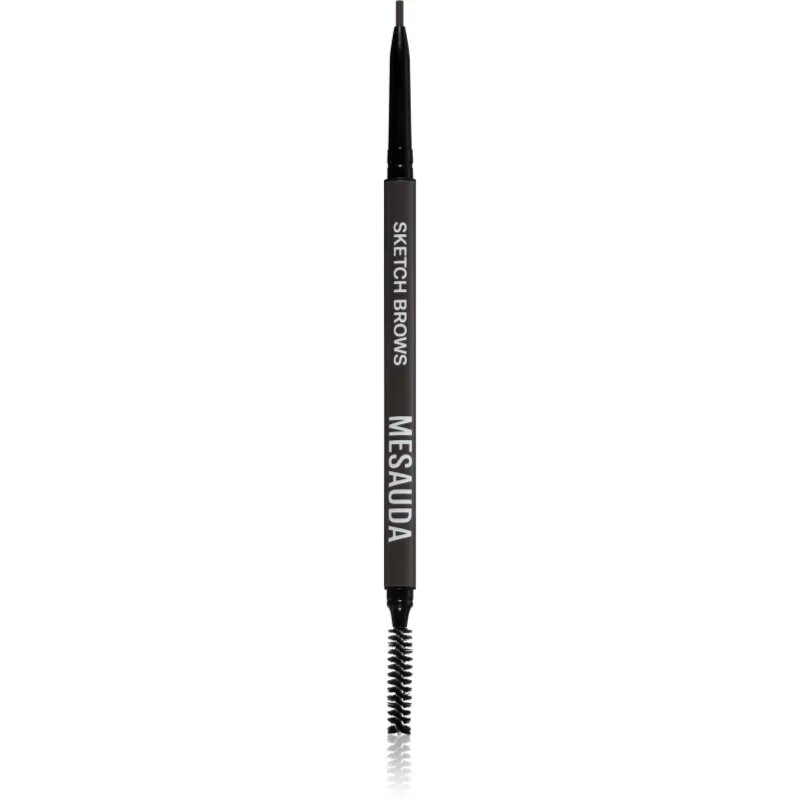 Mesauda Sketch Brows автоматичен молив за вежди с четка цвят 104 Dark 0.09 гр.