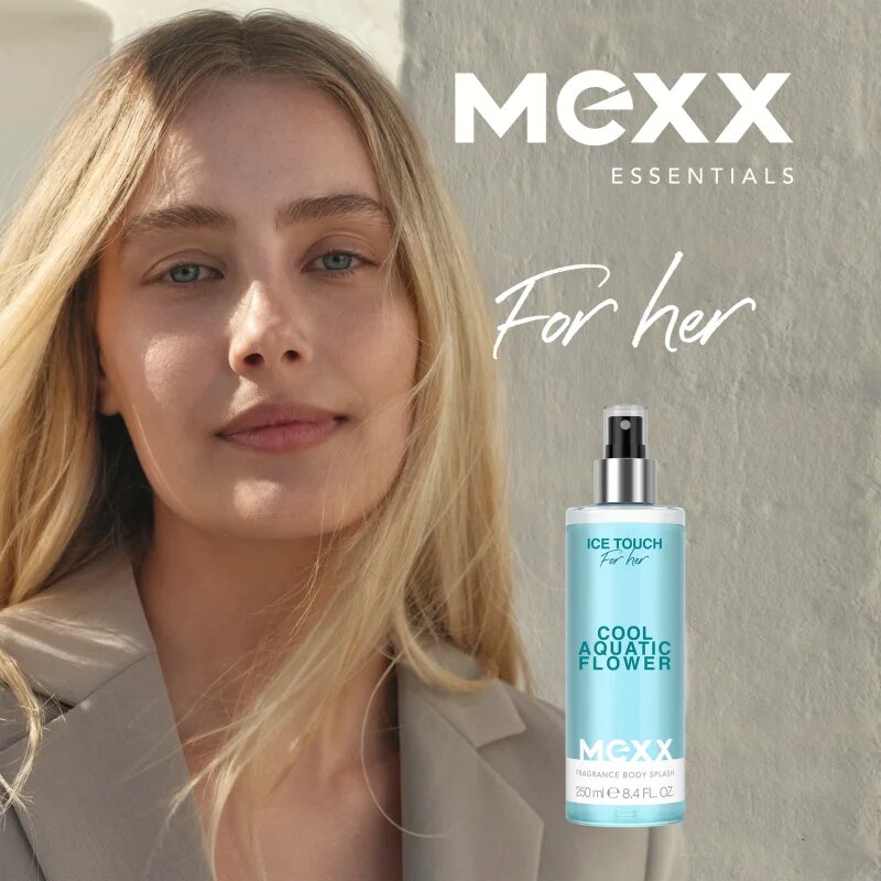 Mexx Ice Touch Cool Aquatic Flower New освежаващ спрей за тяло за жени 250 мл.