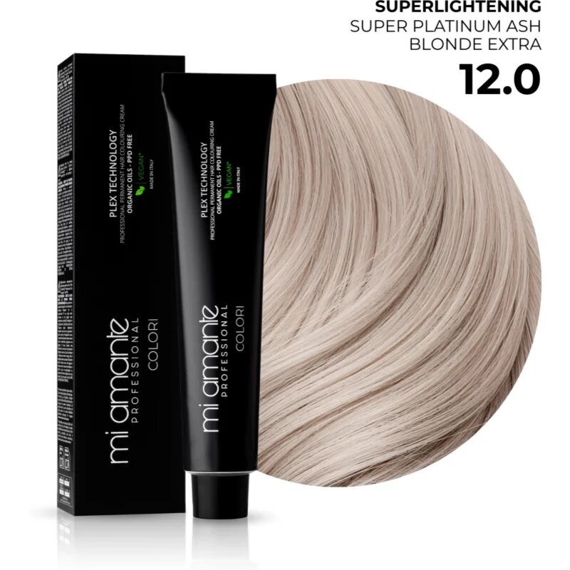 Mi Amante Professional Colori перманентната боя за коса Super Platinum Ash Blonde Extra 120 100 мл.