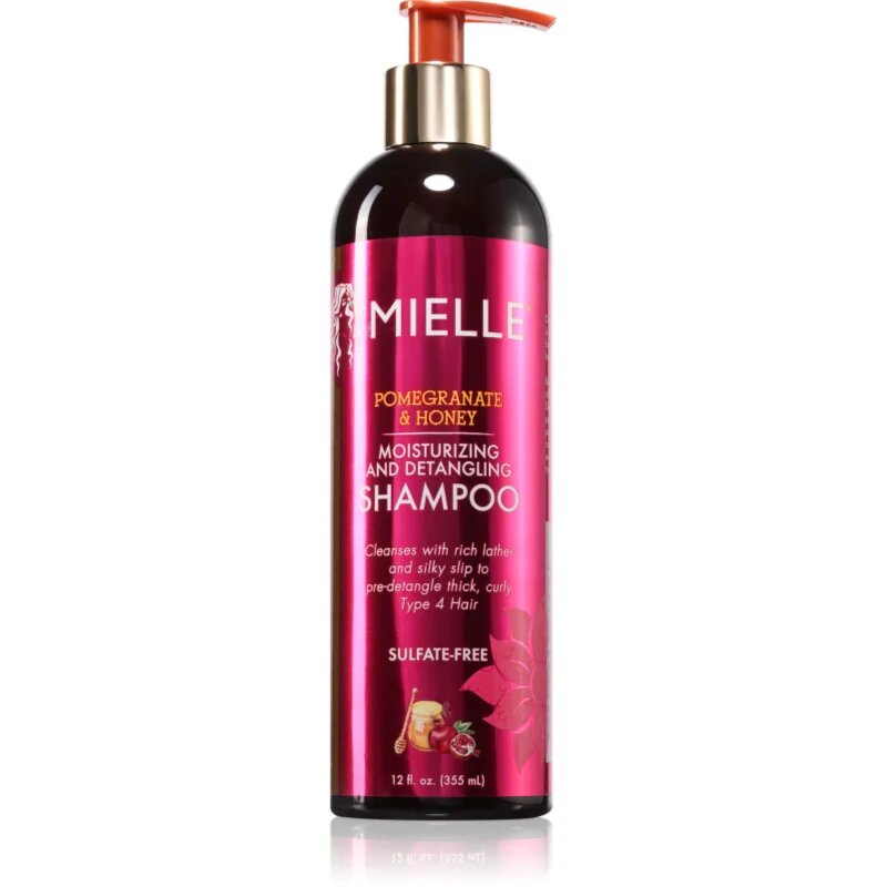 Mielle Pomegranate & Honey Shampoo хидратиращ шампоан за чуплива и къдрава коса 355 мл.