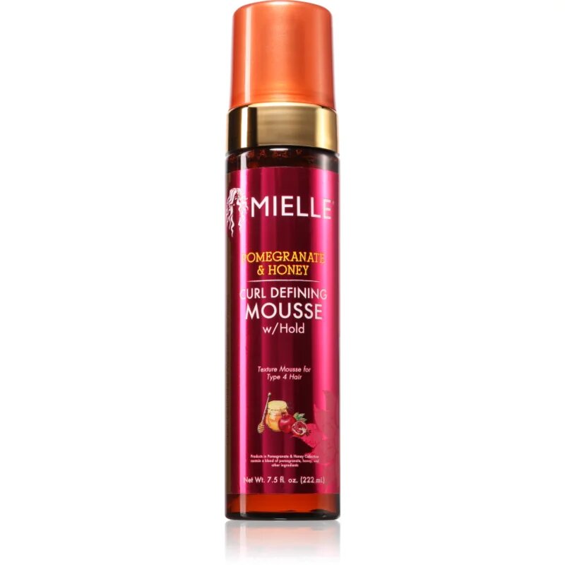 Mielle Pomegranate & Honey стилизираща пяна за дефиниране и оформяне на прическа за къдрава коса 222 мл.