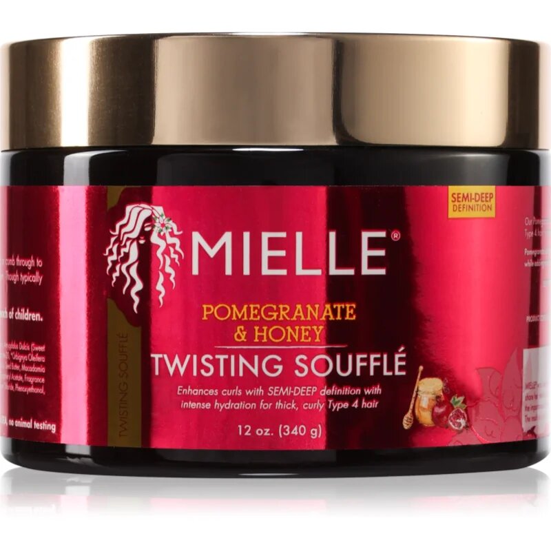 Mielle Pomegranate & Honey Twisting Soufflé крем за коса за чуплива и къдрава коса 340 гр.