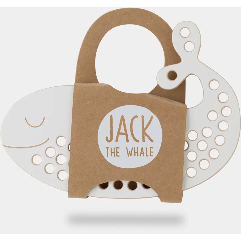Milin Big Wooden Lacing Toy Whale Jack играчка за подреждане 9 cm x 195 cm x 07 cm 1 бр.