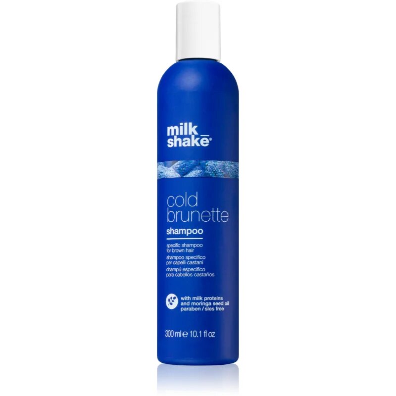 milk_shake® Cold Brunette Shampoo шампоан неутрализиращ жълтите нюанси за коса с кафяви нюанси 300 мл.
