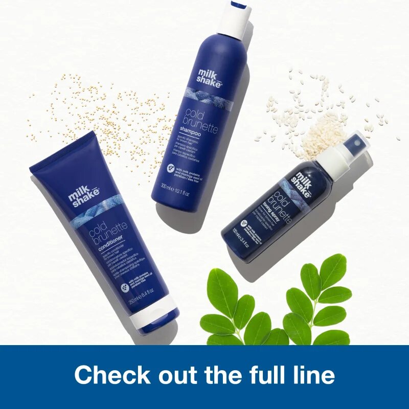 milk_shake® Cold Brunette Shampoo шампоан неутрализиращ жълтите нюанси за коса с кафяви нюанси 300 мл.