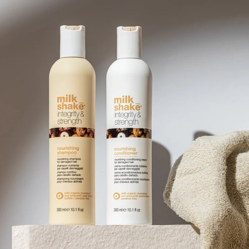 milk_shake® Integrity & Strength Nourishing Shampoo подхранващ шампоан за увредена коса 300 мл.