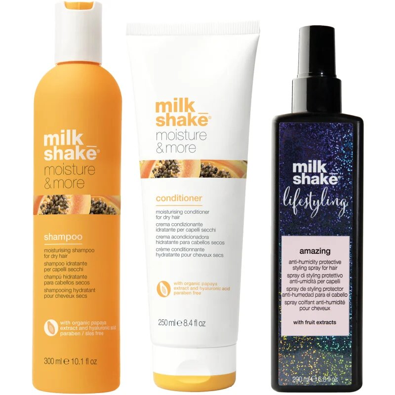 milk_shake® Moisture & More Threepack комплект за суха коса