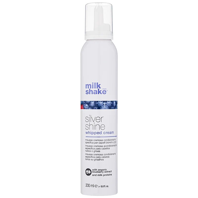 milk_shake® Silver Shine крем-пяна за руса коса неутрализиращ жълтеникавите оттенъци 200 мл.