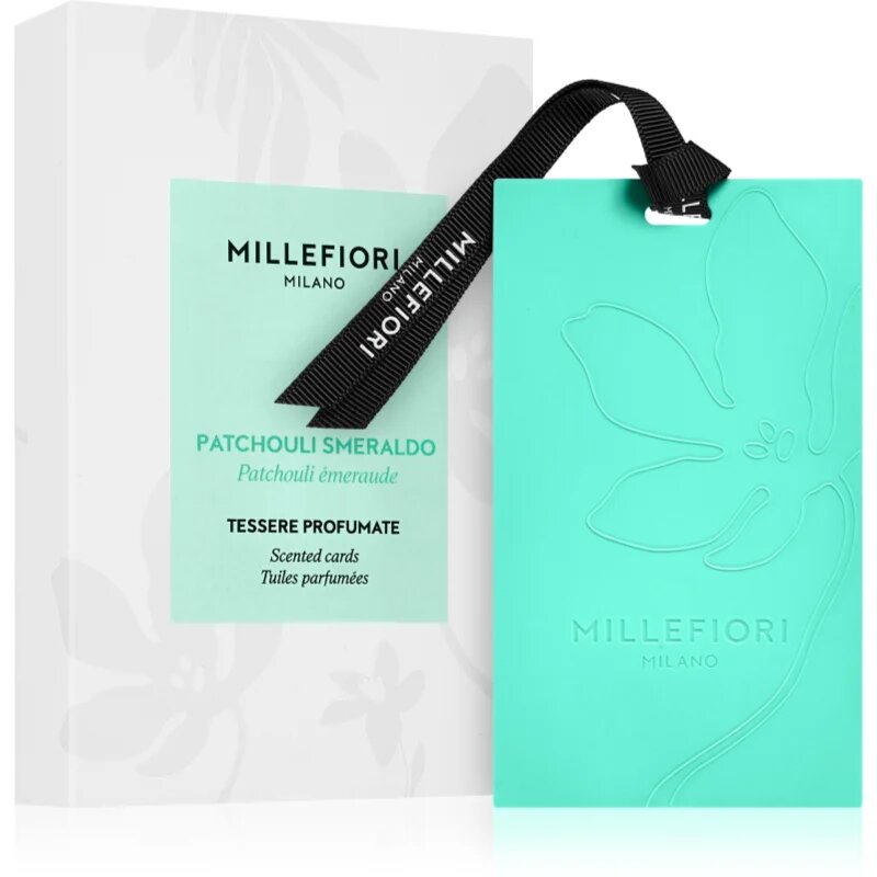 Millefiori Milano Laundry Patchouli Smeraldo ароматизирана карта 3 бр.
