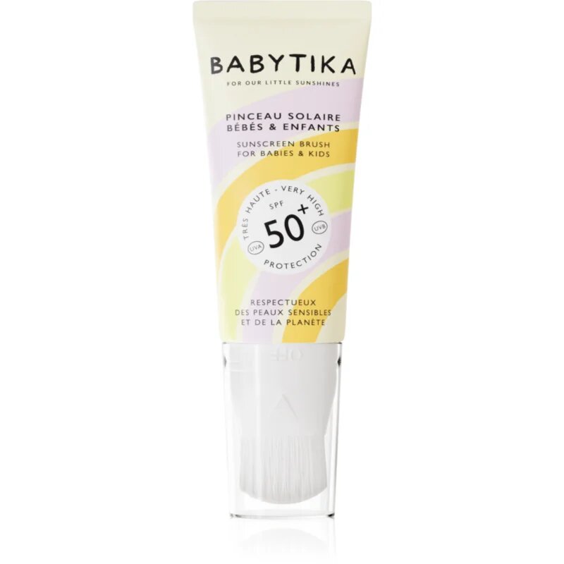 Mimitika Babytika Sunscreen Brush SPF 50+ детски крем за слънчеви бани с апликатор SPF 50+ 40 мл.