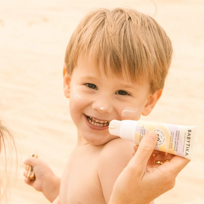 Mimitika Babytika Sunscreen Brush SPF 50+ детски крем за слънчеви бани с апликатор SPF 50+ 40 мл.