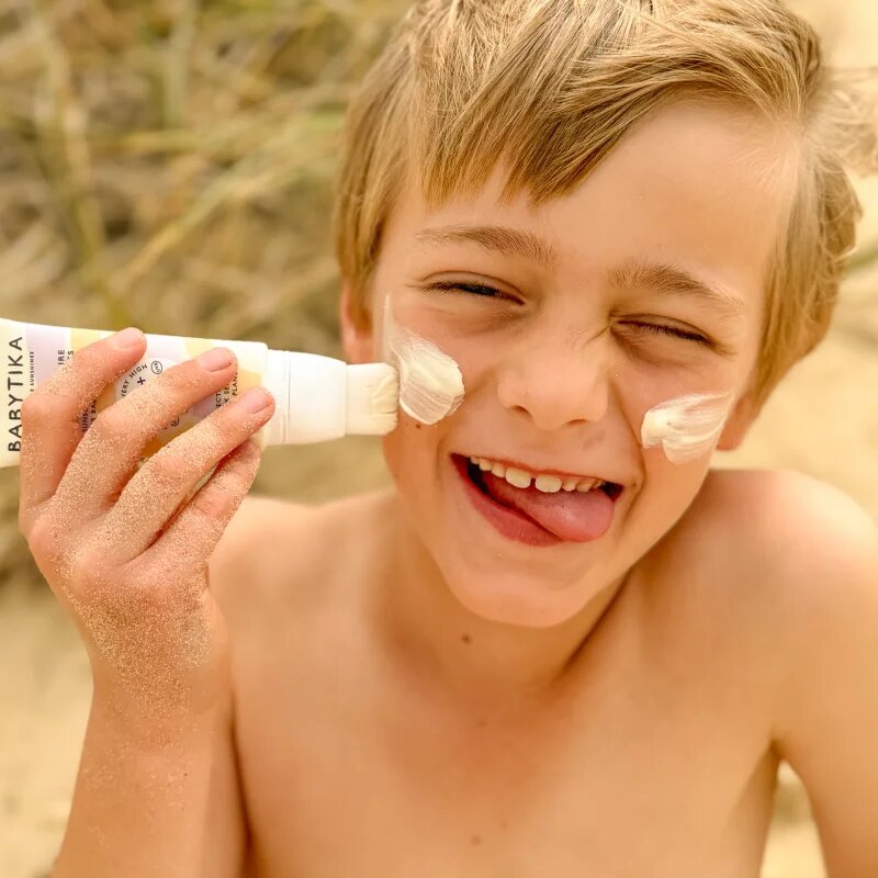 Mimitika Babytika Sunscreen Brush SPF 50+ детски крем за слънчеви бани с апликатор SPF 50+ 40 мл.