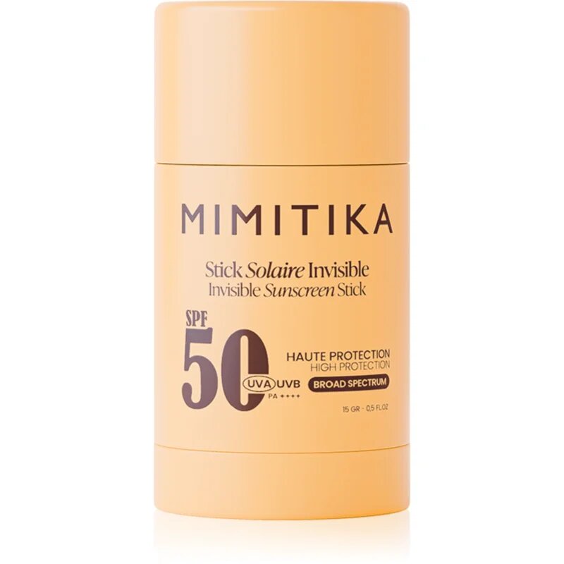 Mimitika Sun Invisible Sunscreen Stick SPF50 защитен стик за чувствителни места SPF 50 15 гр.