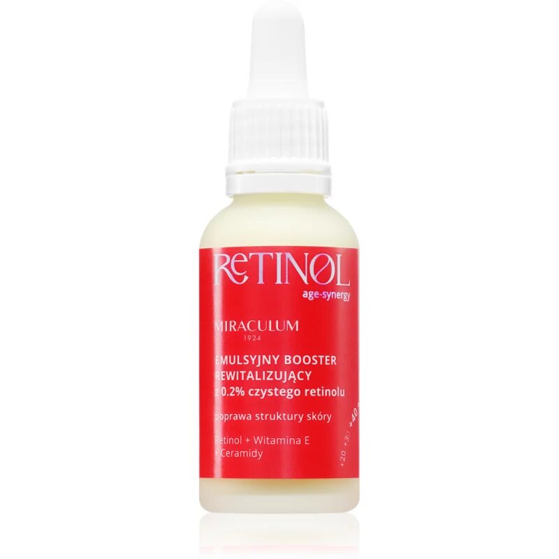 Miraculum AGE-SYNERGY RETINOL 0.2% серум против стареене и несъвършенствата на кожата с ретинол 30 мл.