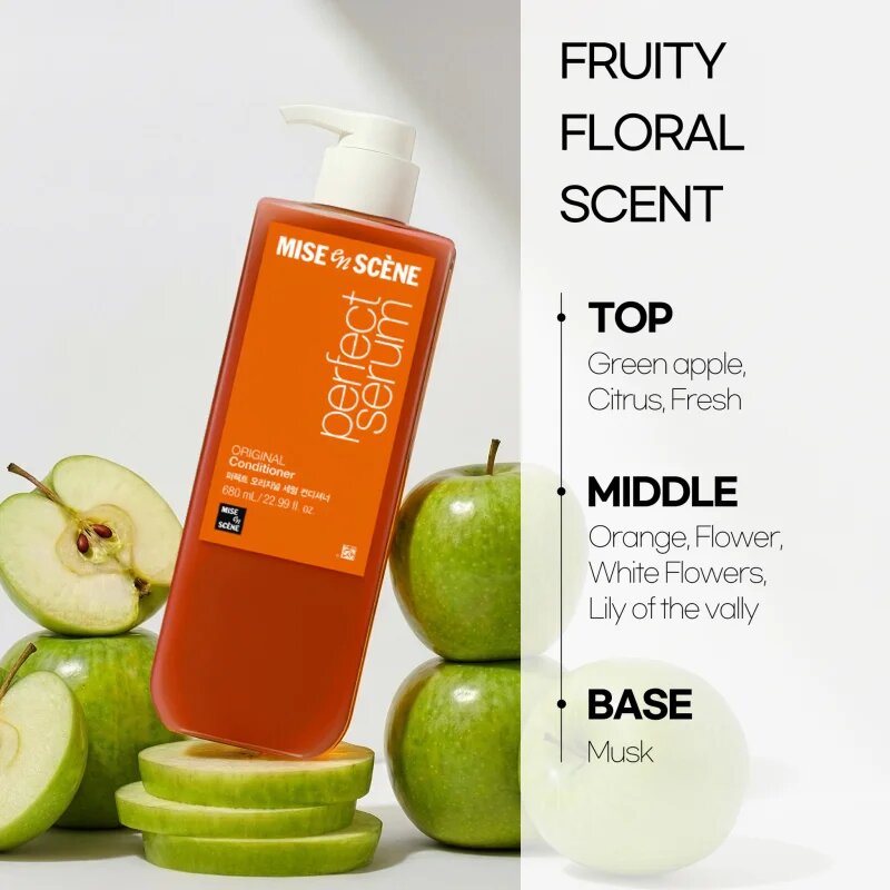 mise en scene Perfect Serum Original Conditioner възстановяващ балсам за блясък и мекота на косата 680 мл.
