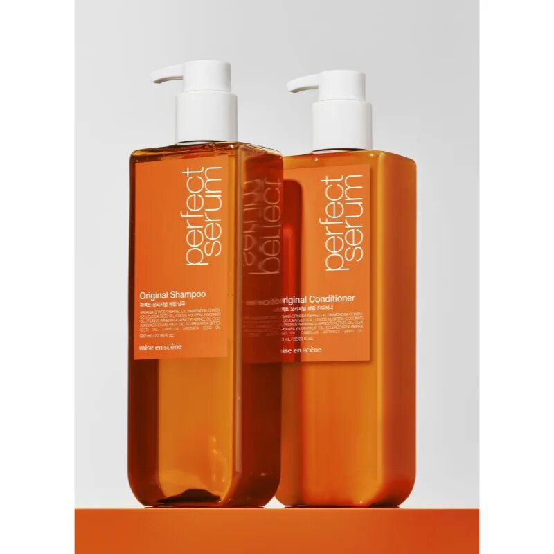 mise en scene Perfect Serum Original Shampoo възстановяващ шампоан за блясък и мекота на косата 680 мл.