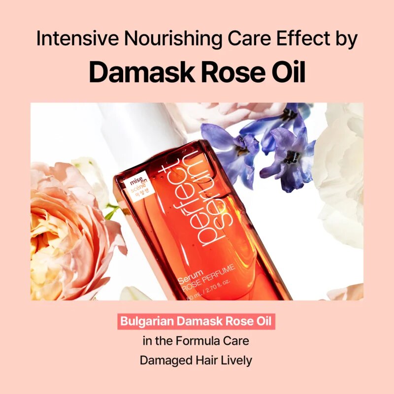 mise en scene Perfect Serum Rose Parfume възстановявящ серум за коса с аромат на цветя за жени 80 мл.