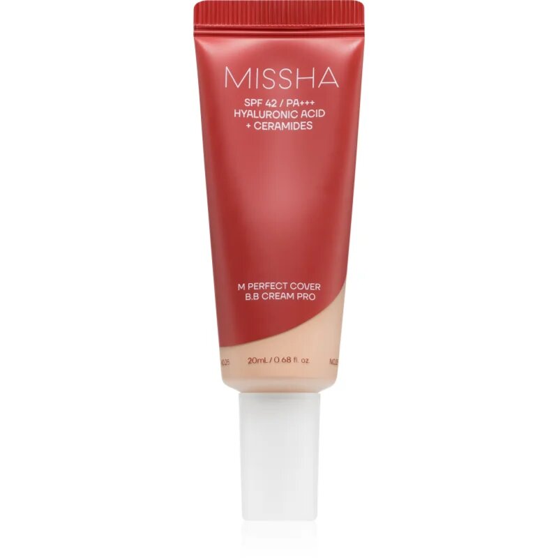 Missha M Perfect Cover BB Cream Pro хидратиращ BB крем с висока UV защита цвят #19 20 мл.